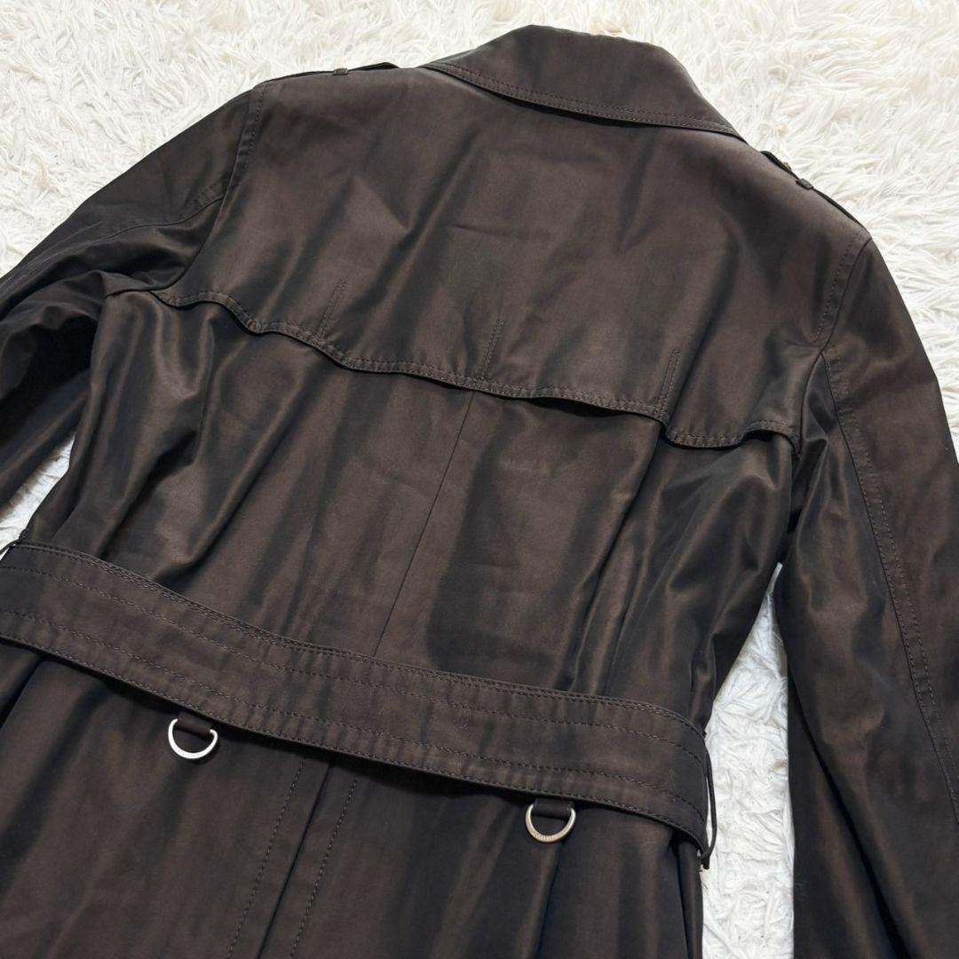 極美品 現行 アクアスキュータム トレンチコート ライナー クラブチェック