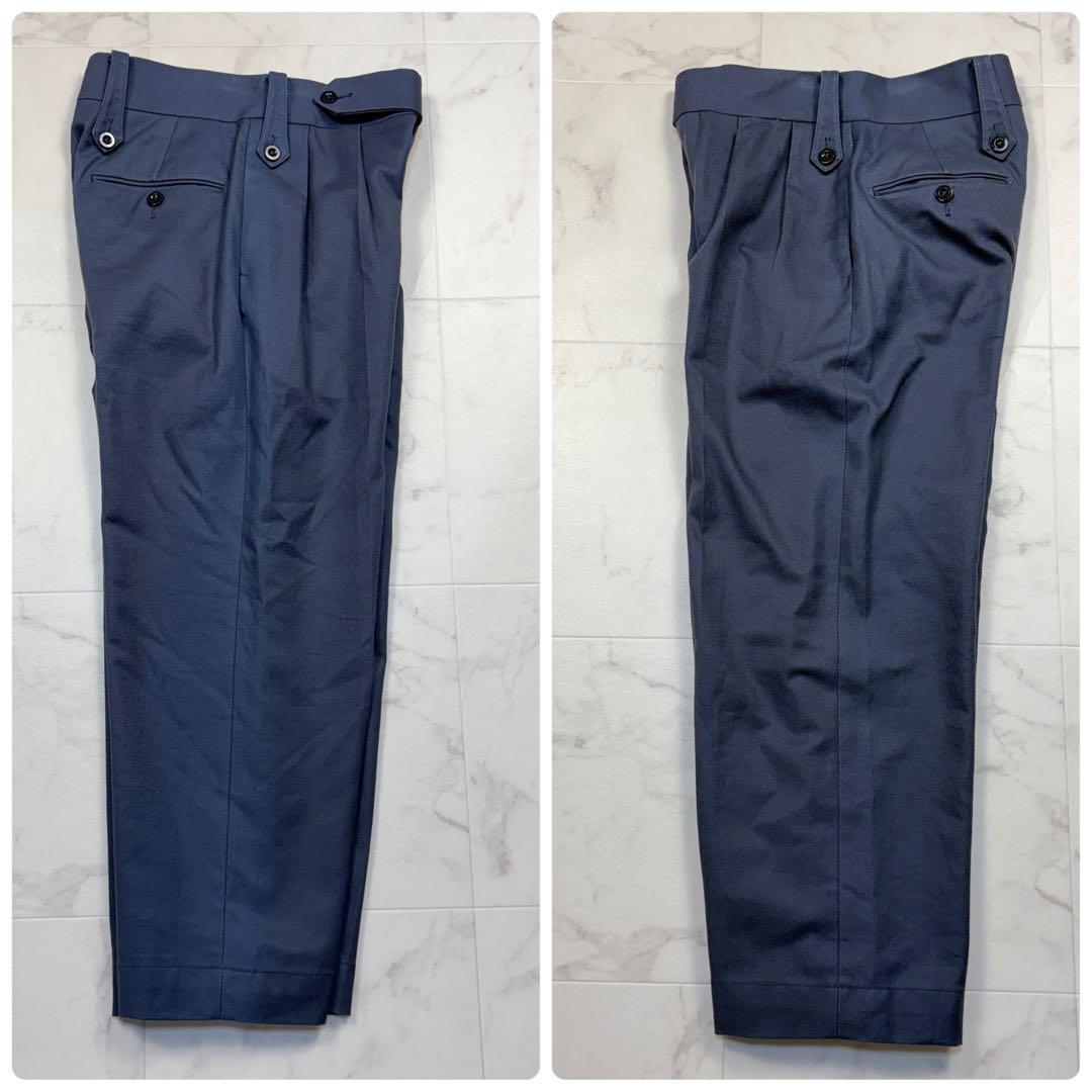 タンジェント　ヘンリー　スラックス　チノパン　タック　38 グレー