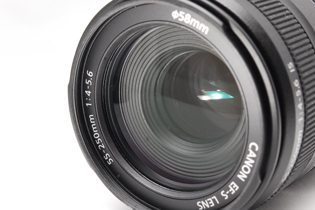 美品 Canon EF-S 55-250mm f/4-5.6 IS 望遠レンズ