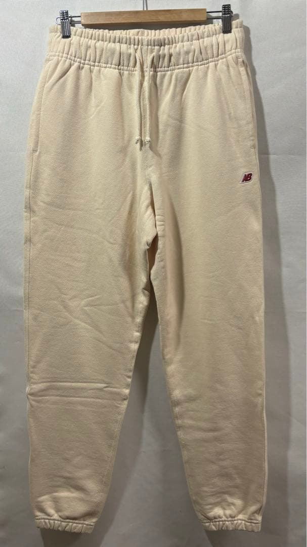 new balance usa core スウェットパンツ L ベージュ 米国製
