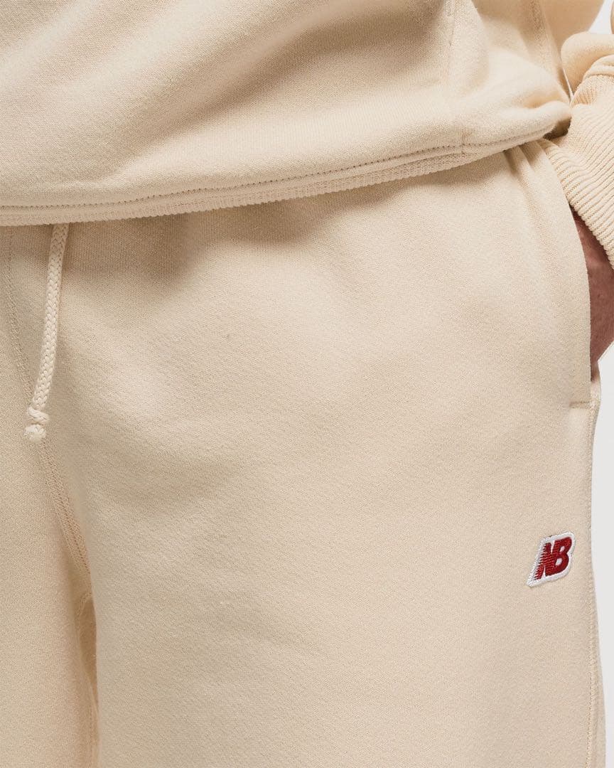 new balance usa core スウェットパンツ L ベージュ 米国製