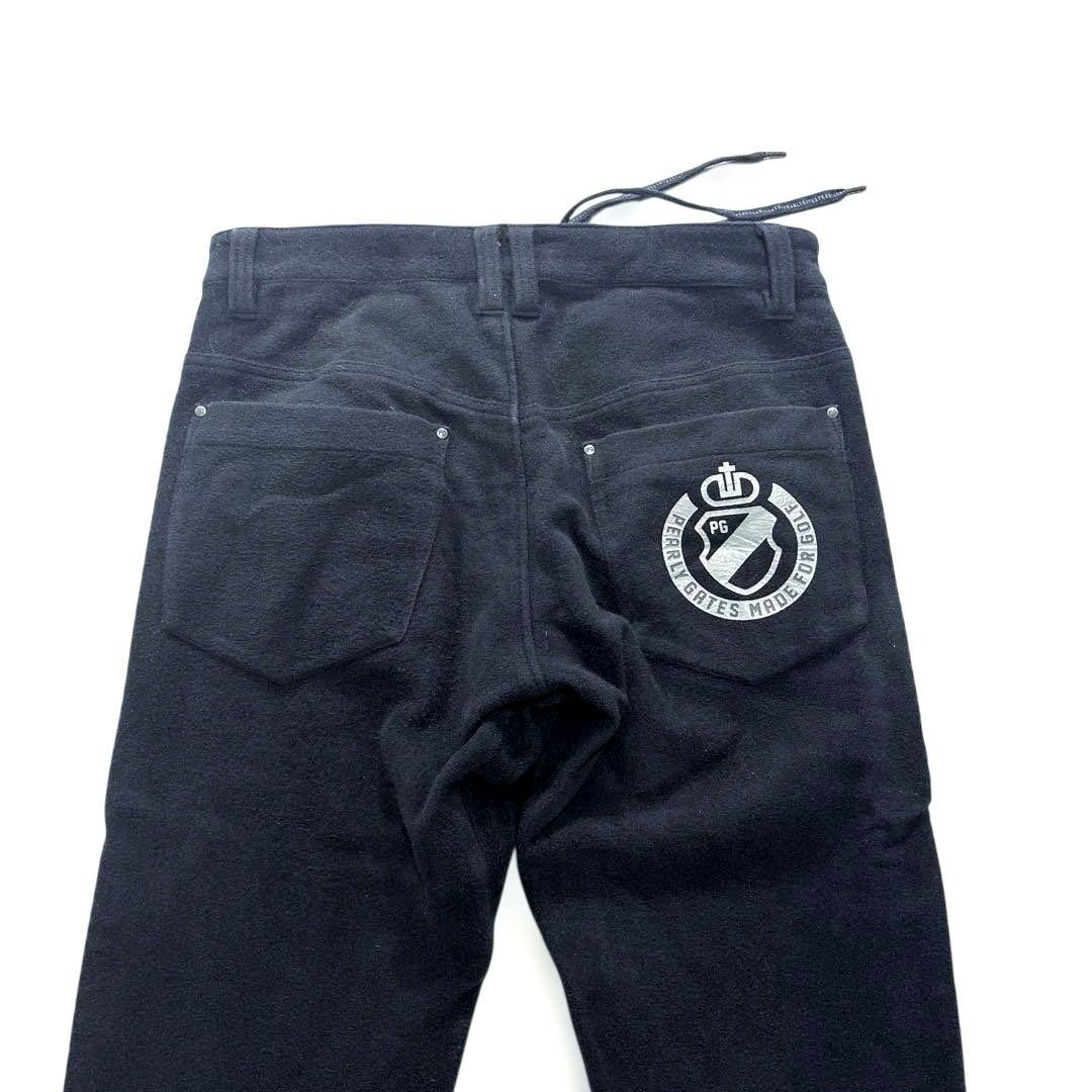 パーリーゲイツ　ジョガーパンツ　ウエストコード　スウェット　ブラック　4/M