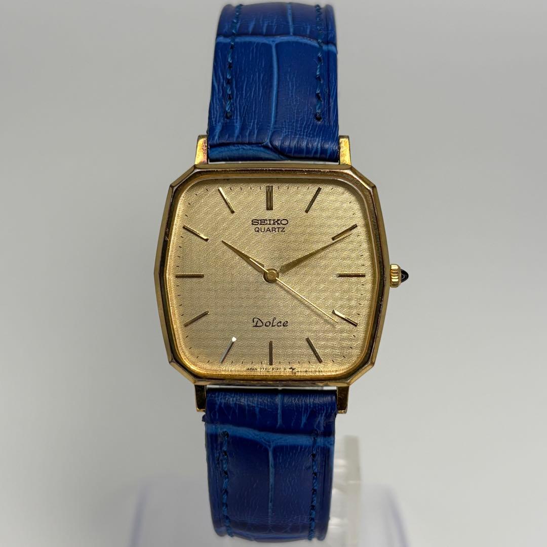 超美品 SEIKO セイコー ドルチェ 1988年製 クォーツ腕時計 電池交換済