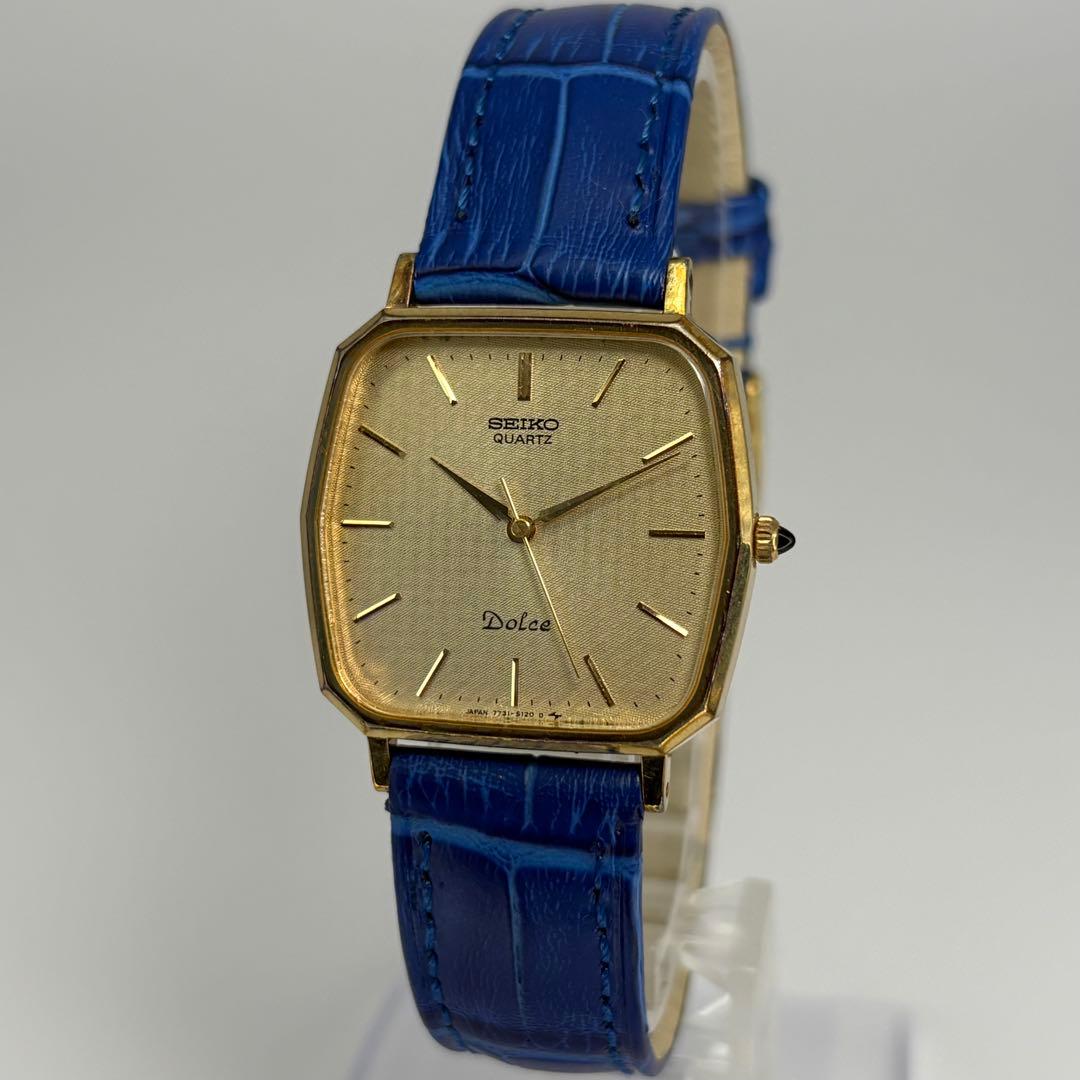 超美品 SEIKO セイコー ドルチェ 1988年製 クォーツ腕時計 電池交換済