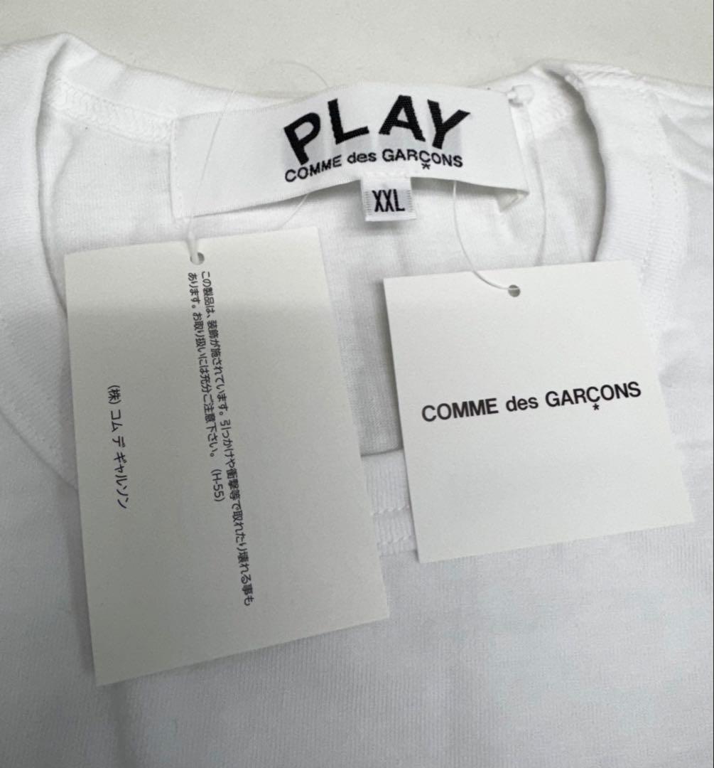 PLAY COMME des GARÇONS ラインストーンTシャツ XXL
