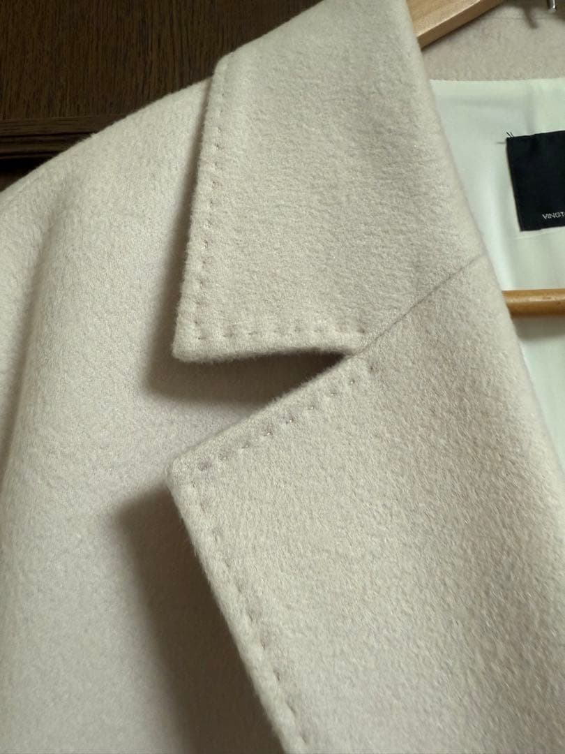 23区大きいサイズ48 ウールカシミアビーバーチェスターコート