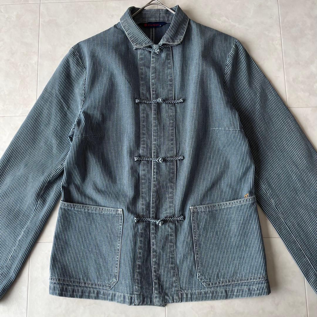 美品✨45R 45rpm カバーオールジャケット ヒッコリー 3 日本製 綿