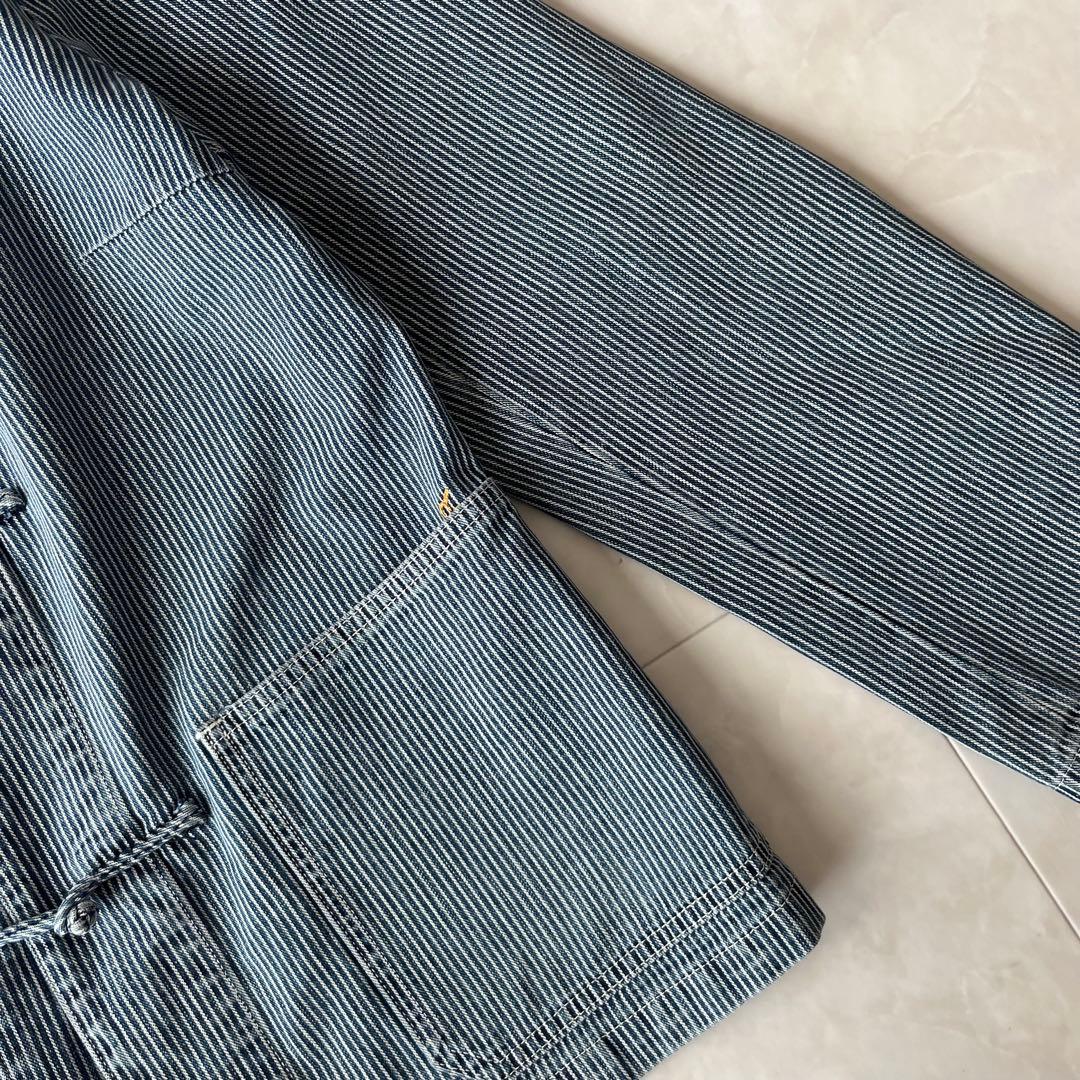 美品✨45R 45rpm カバーオールジャケット ヒッコリー 3 日本製 綿