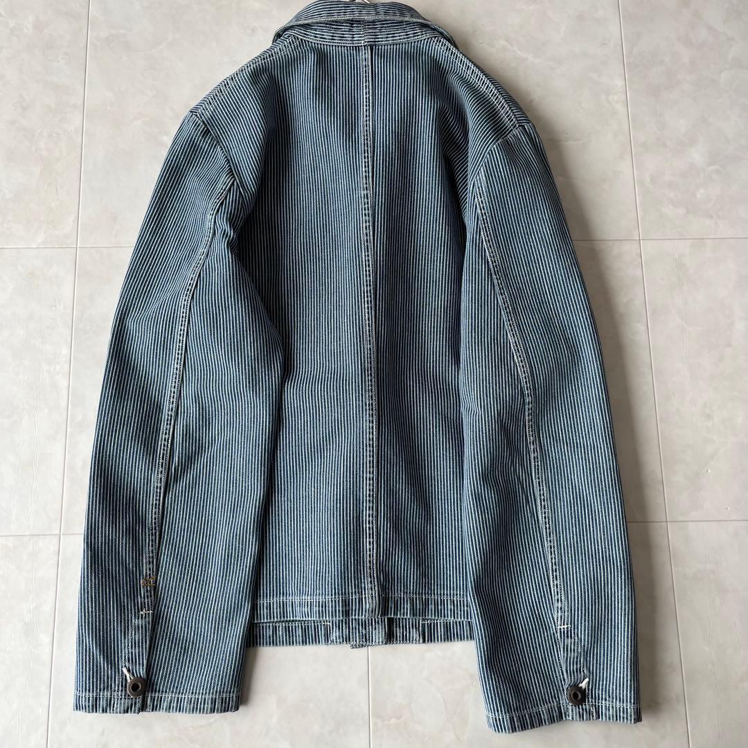 美品✨45R 45rpm カバーオールジャケット ヒッコリー 3 日本製 綿