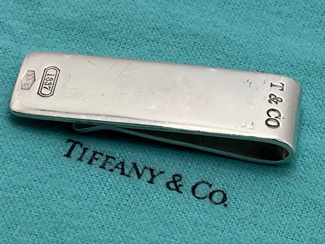c343 希少　オールド　ティファニー　1837 マネークリップ　シルバー925