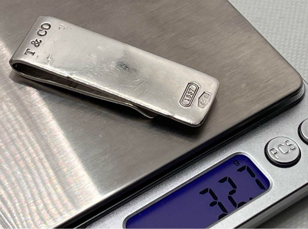 c343 希少　オールド　ティファニー　1837 マネークリップ　シルバー925