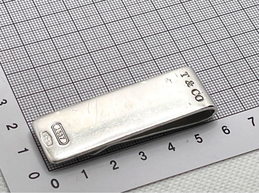 c343 希少　オールド　ティファニー　1837 マネークリップ　シルバー925