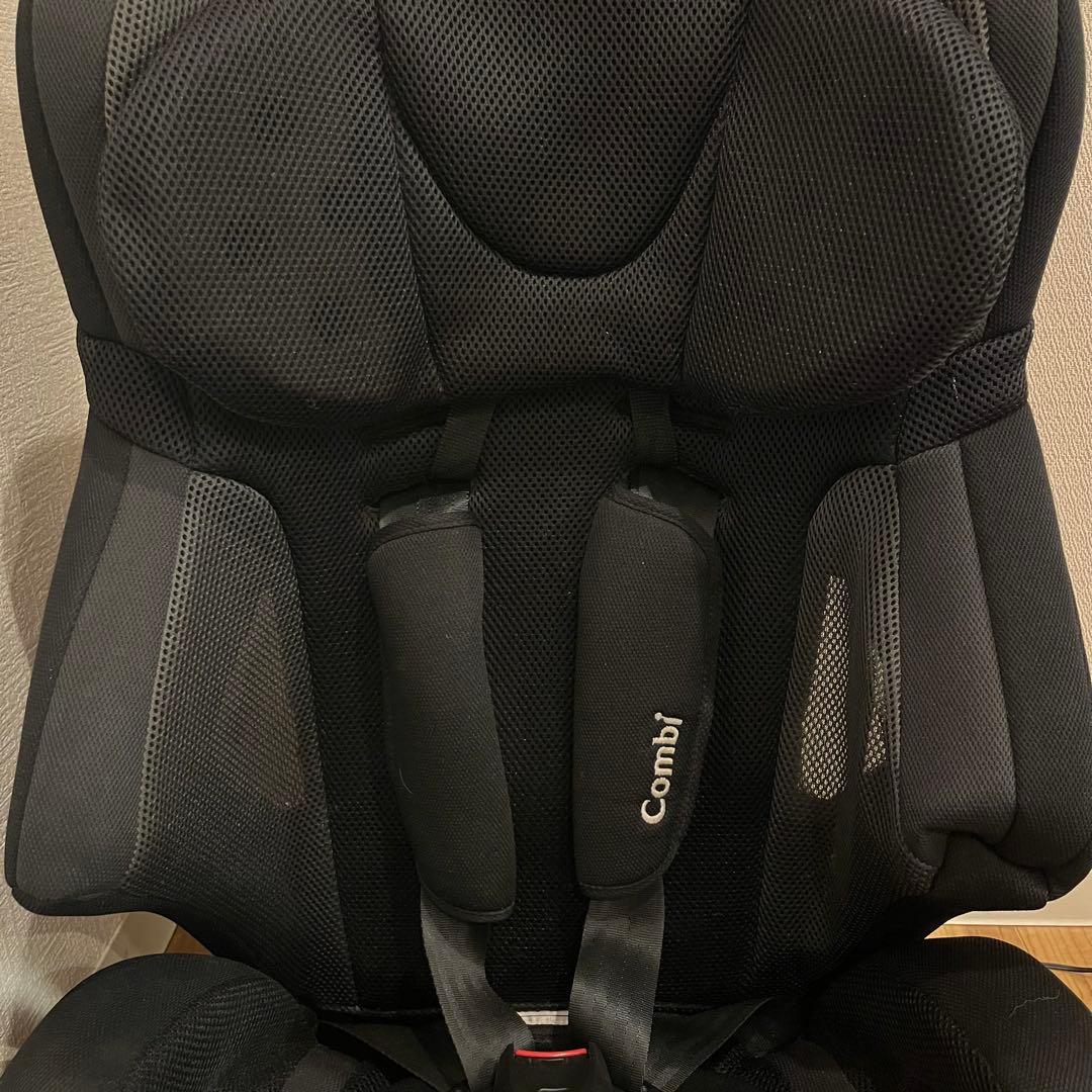 【美品】 コンビ ジョイトリップ エアスルー GG ブラック ジュニアシート