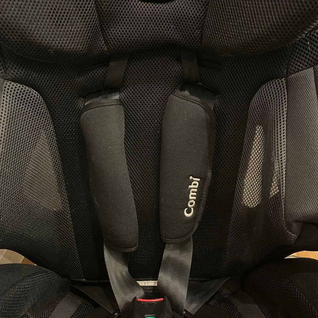 【美品】 コンビ ジョイトリップ エアスルー GG ブラック ジュニアシート