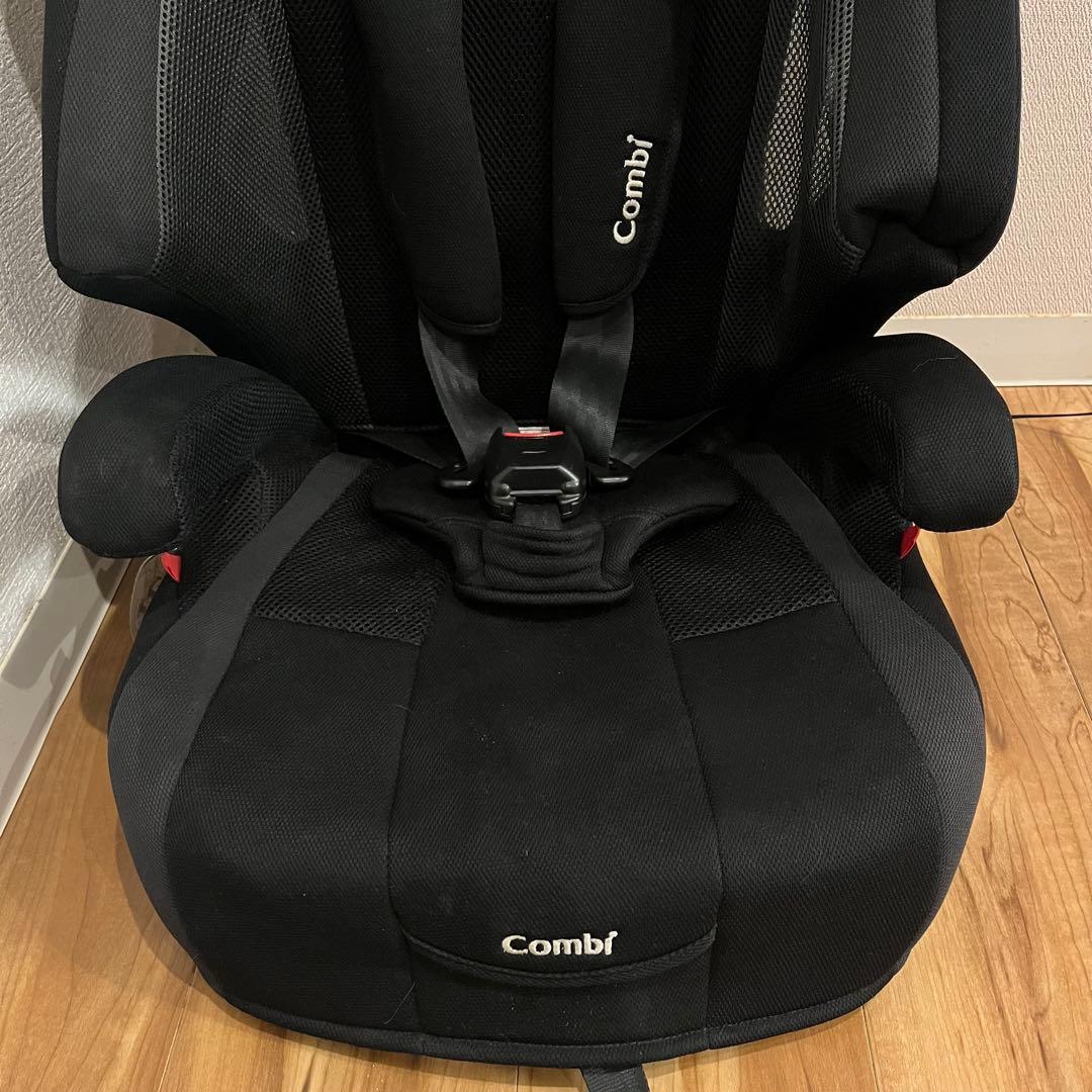 【美品】 コンビ ジョイトリップ エアスルー GG ブラック ジュニアシート