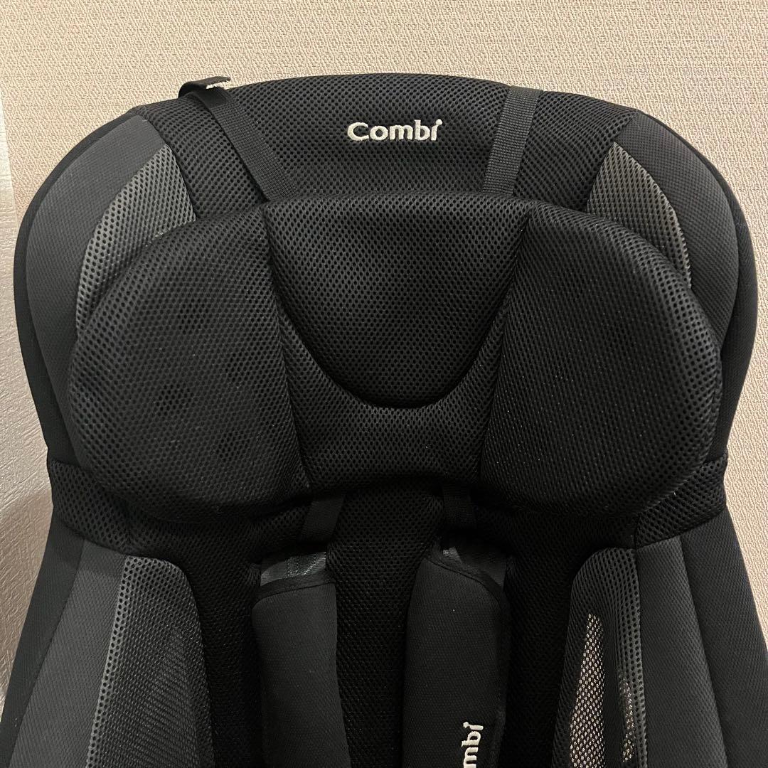【美品】 コンビ ジョイトリップ エアスルー GG ブラック ジュニアシート