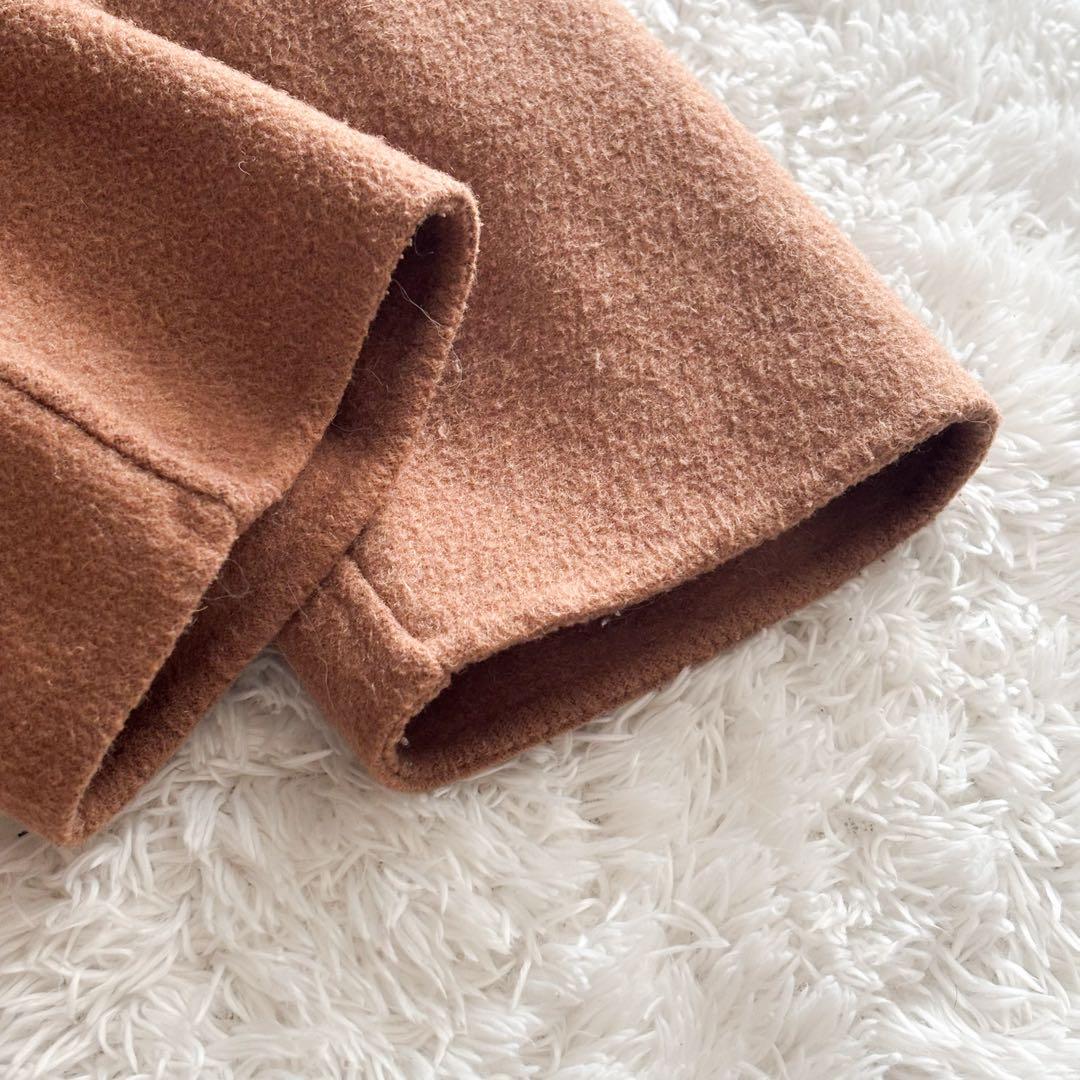 ローレンラルフローレン　チェスターコート　ロングコート　ウール　リボン　キャメル