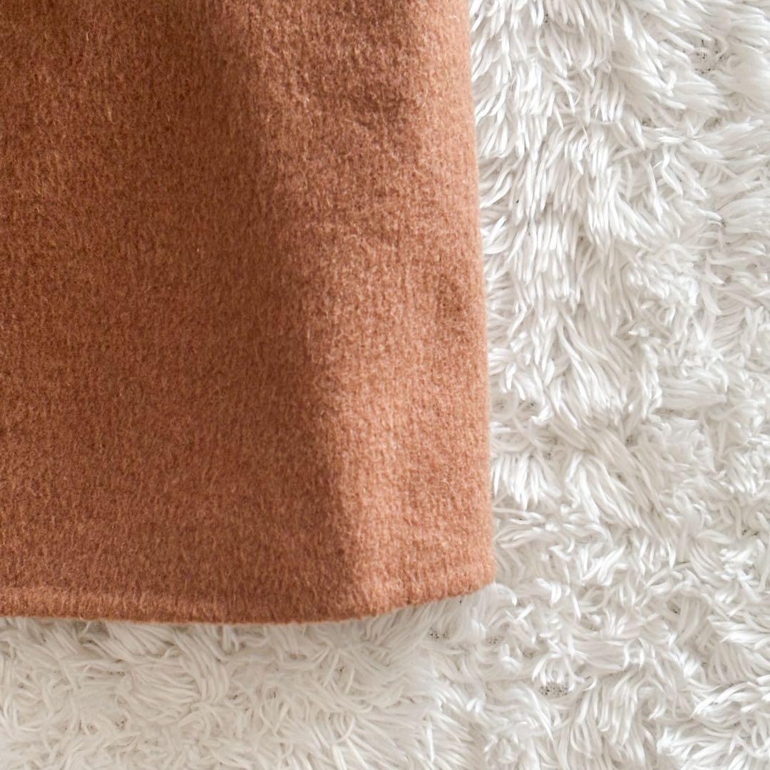 ローレンラルフローレン　チェスターコート　ロングコート　ウール　リボン　キャメル