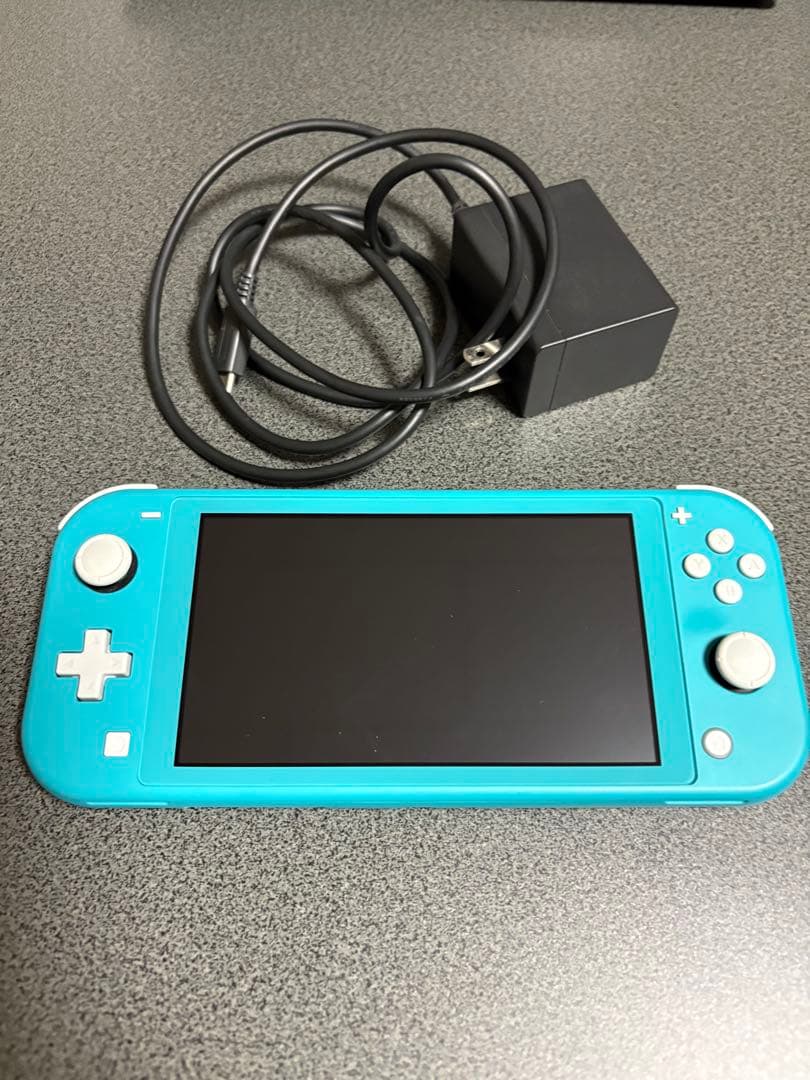 NintendoSwitch Lite ターコイズ 本体 純正充電機 箱無し