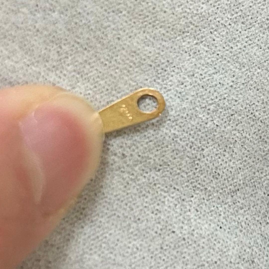 美品　廃盤　agete 一粒ダイヤネックレス　K18Yベネチアンチェーン　深津