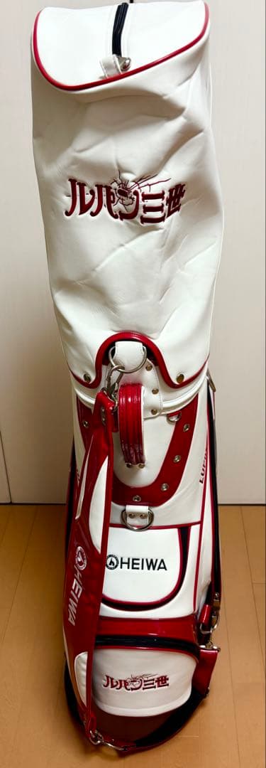 超貴重品　ルパン三世 ゴルフバッグ HEIWA ホワイト/レッド