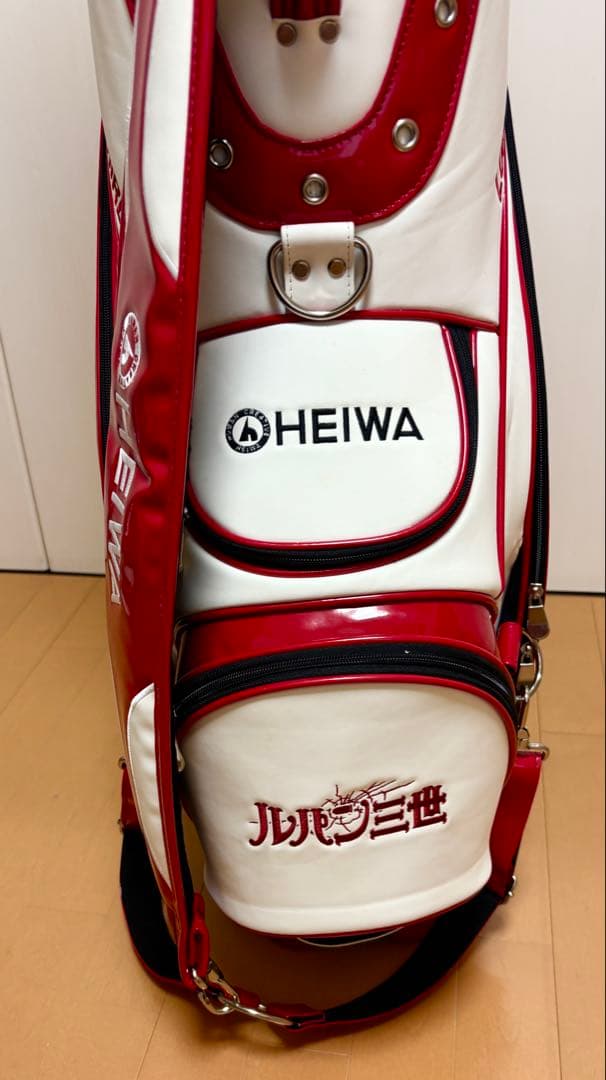 超貴重品　ルパン三世 ゴルフバッグ HEIWA ホワイト/レッド