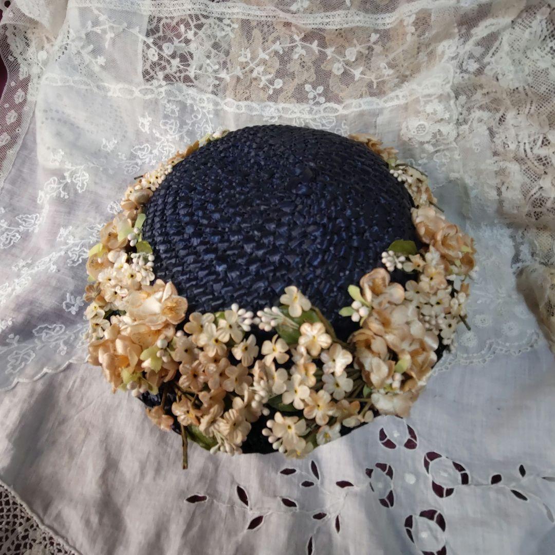 ✨アンティーク？ヴィンテージ？✨お花沢山の帽子✨