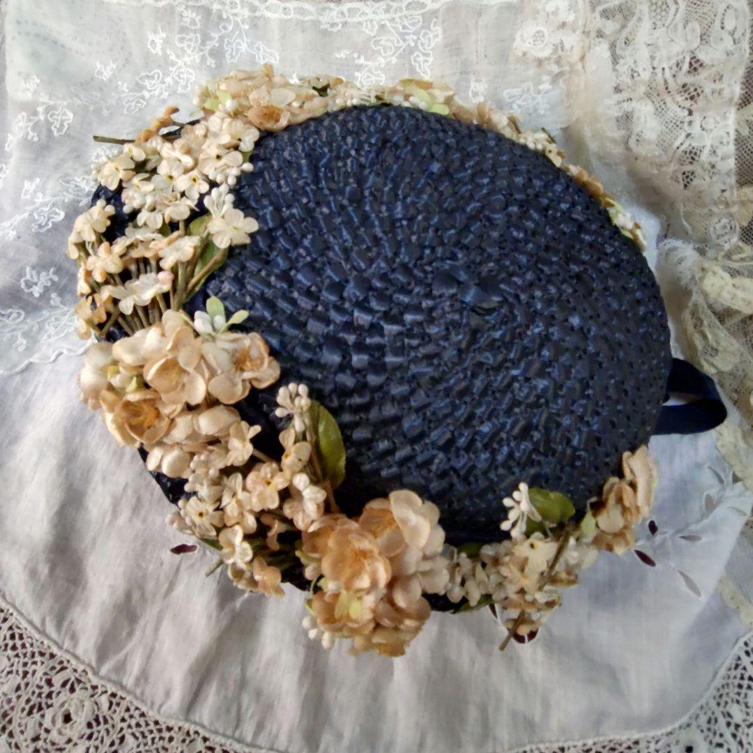 ✨アンティーク？ヴィンテージ？✨お花沢山の帽子✨