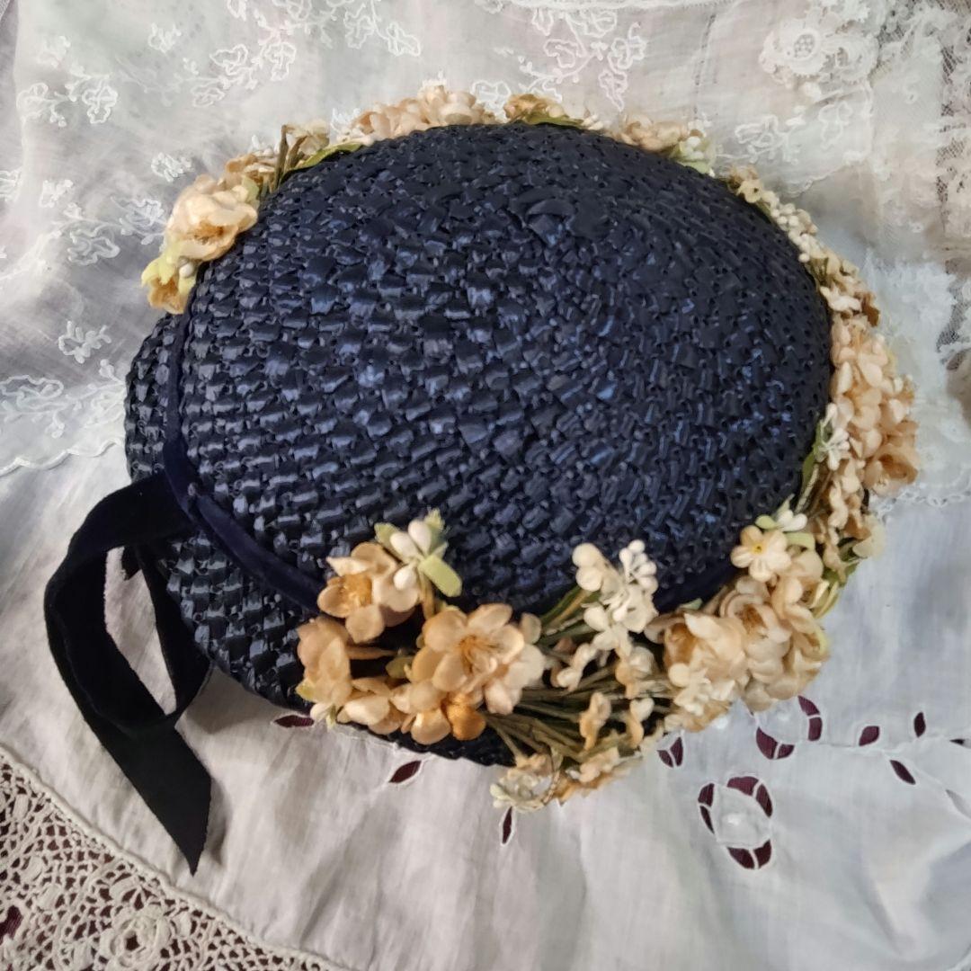 ✨アンティーク？ヴィンテージ？✨お花沢山の帽子✨