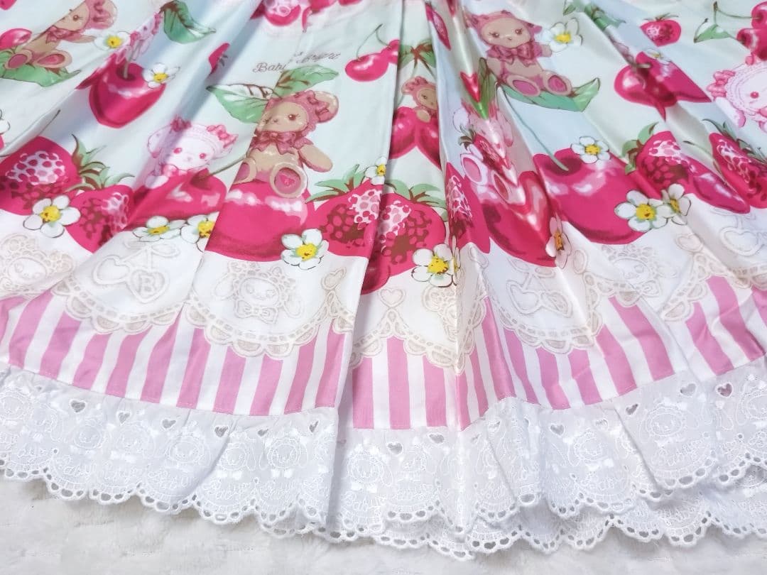 くみゃちゃんのCherry♡Strawberry ジャンパースカート ミント