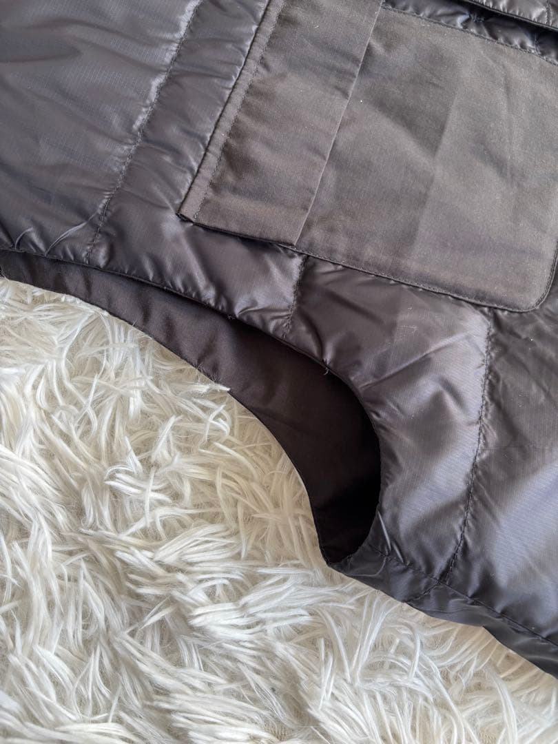 Plamtation ノーカラー　リバーシブル　ダウンベスト　黒