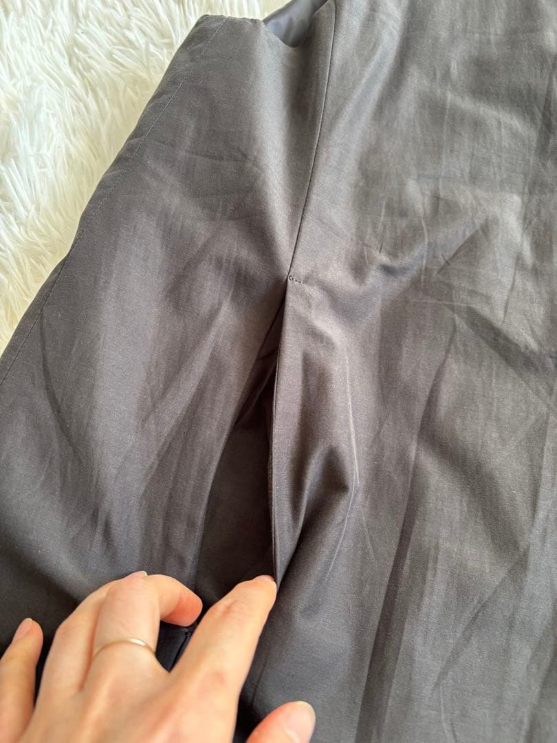 Plamtation ノーカラー　リバーシブル　ダウンベスト　黒