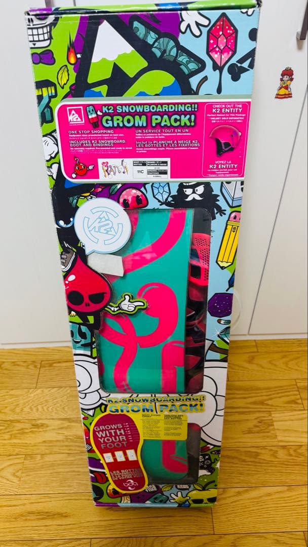 K2 ケーツー　キッズ　スノーボード板　3点セット　90センチ