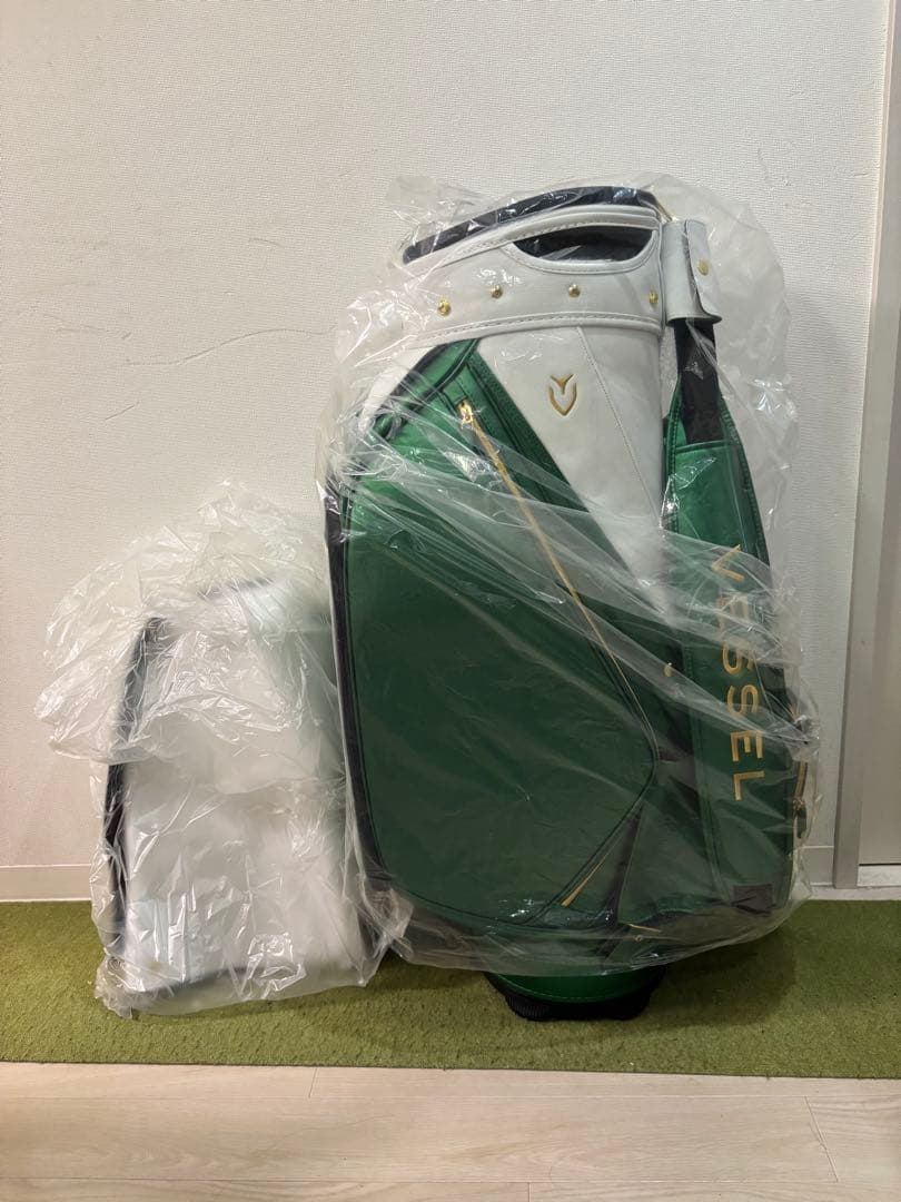 VESSEL ゴルフバッグ グリーン/ホワイト