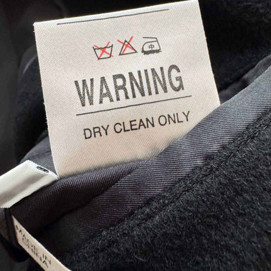 チェスターコート　ロング　カシミヤ100%　ダブル　黒　M　VIA NUOVA