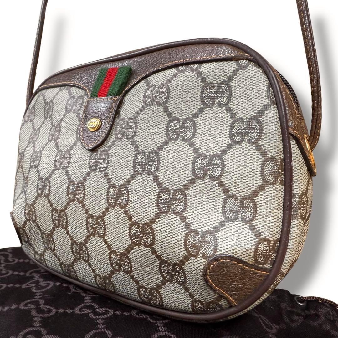 【極美品】GUCCI グッチ ショルダーバッグ GGスプリーム シェリーライン