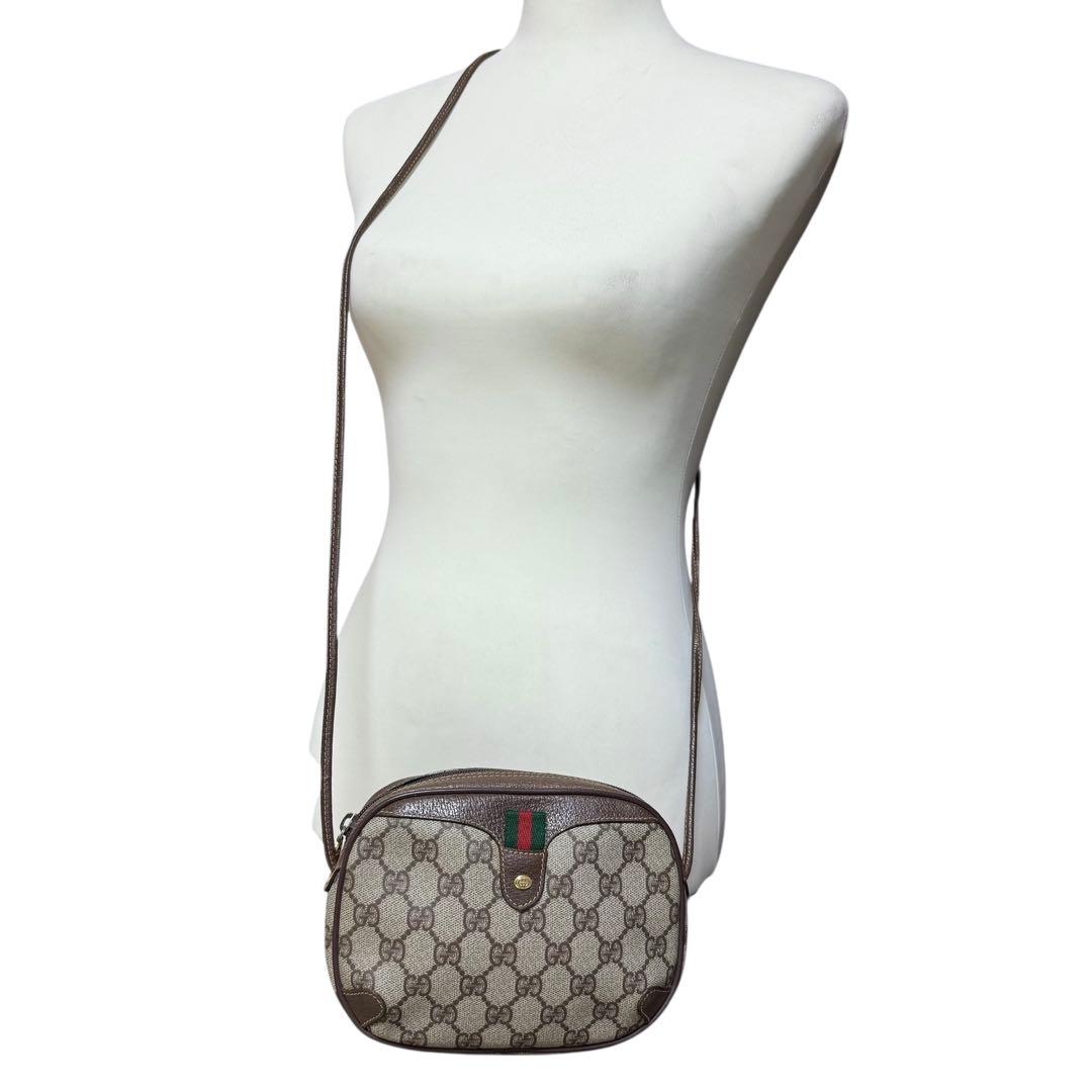 【極美品】GUCCI グッチ ショルダーバッグ GGスプリーム シェリーライン