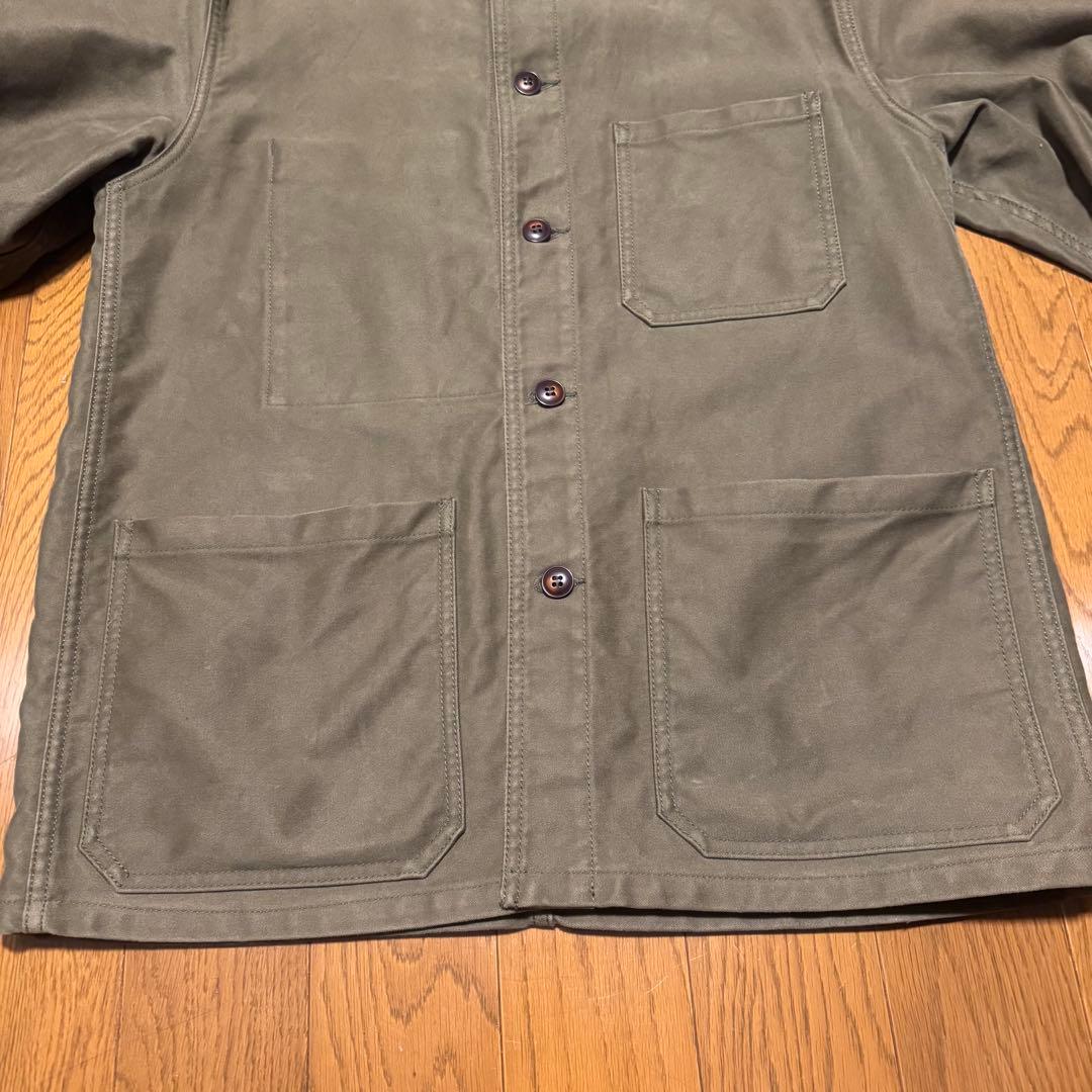 Fob Factory F2373 フレンチ モールスキン ジャケット　オリーブ