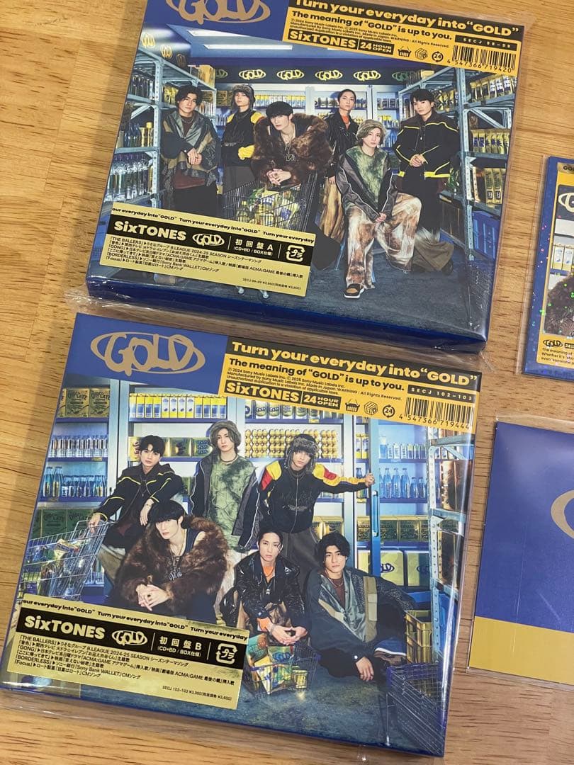 ★GOLD SixTONES ３形態★初回盤A.B（特典付）＆通常盤