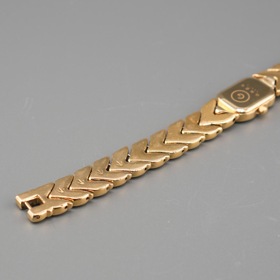 美品 GRES 1P ゴールド ブレスレッド 腕時計 電池新品 クォーツ