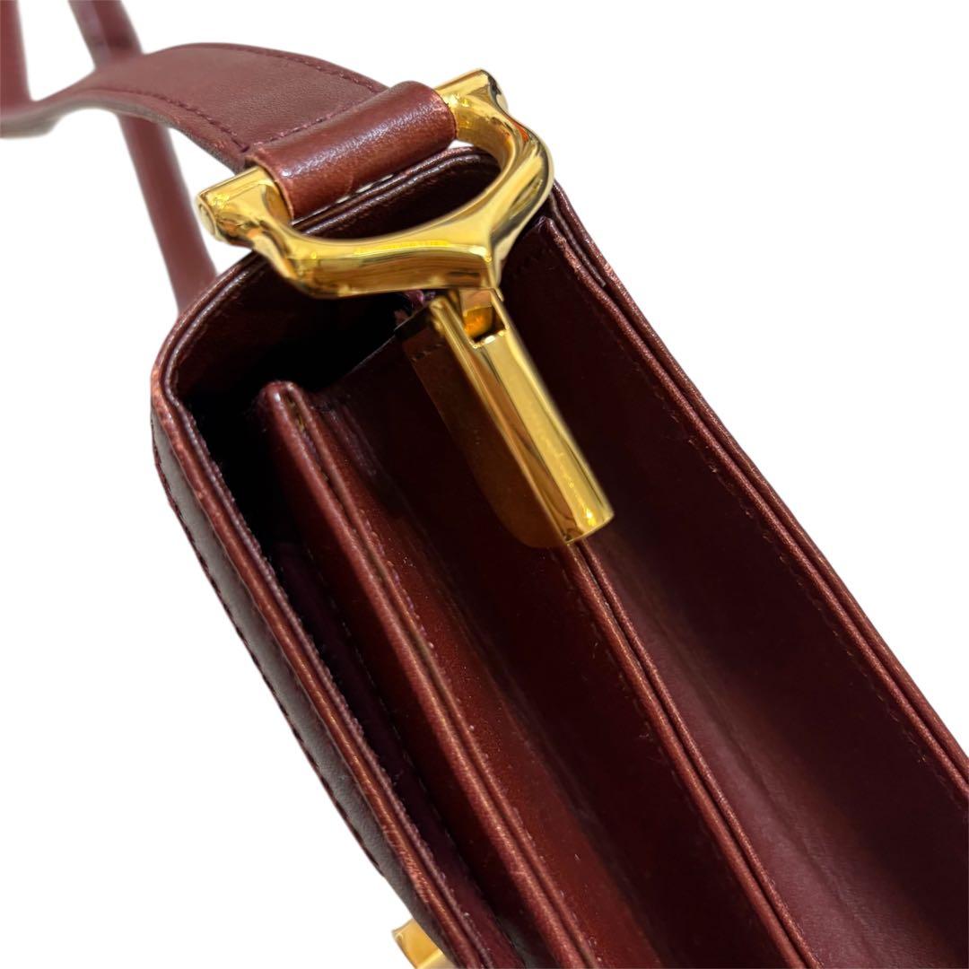 【鑑定済】Cartier マストライン ヴィンテージ ショルダーバッグ