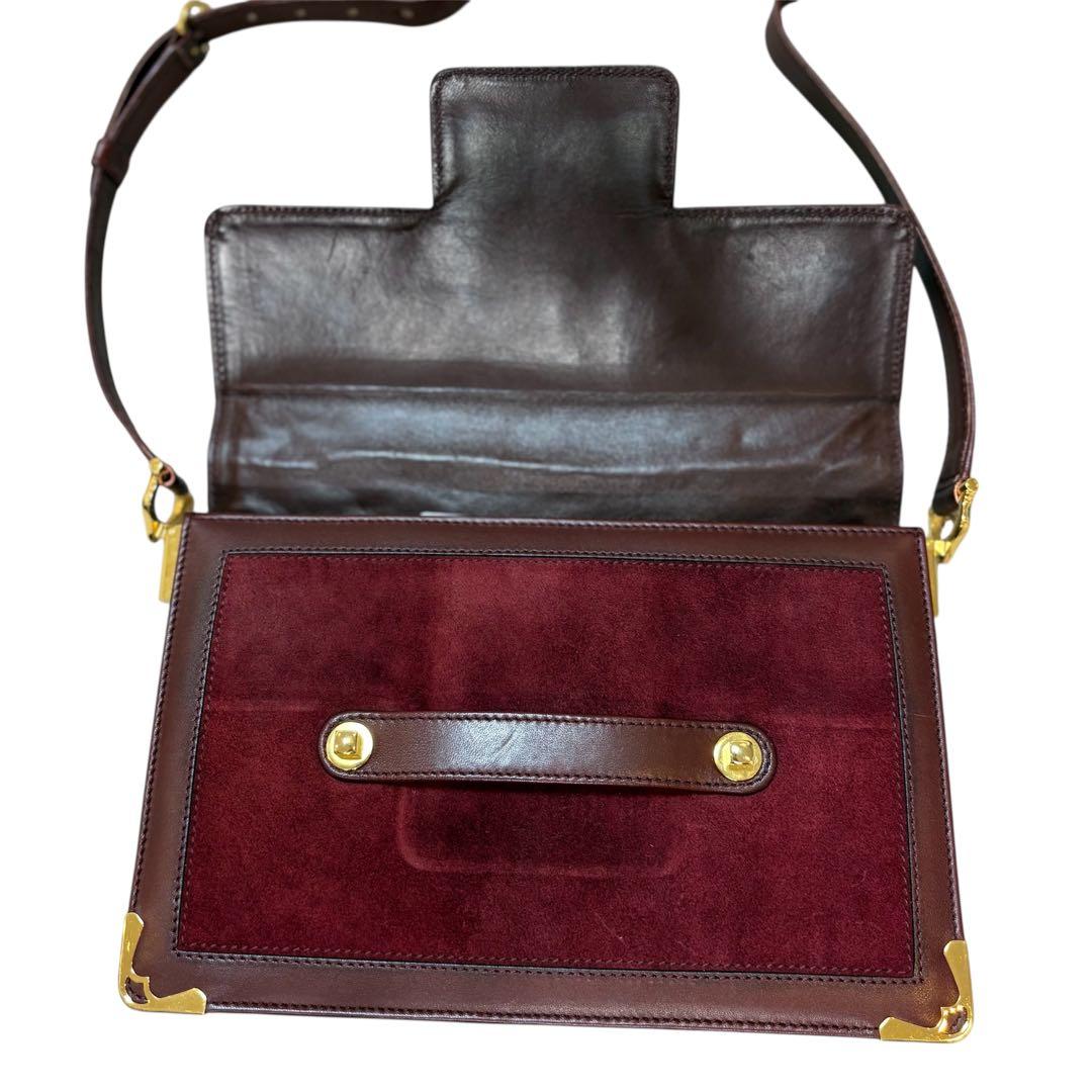 【鑑定済】Cartier マストライン ヴィンテージ ショルダーバッグ