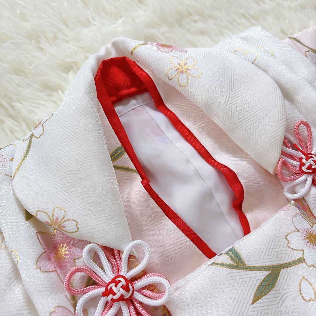 キョウエツ 七五三 3歳 女の子 着物 被布 小物 フルセット 薄ピンク