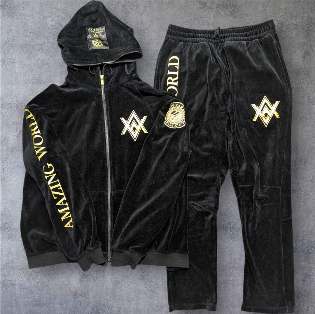 24karats EXILE ベロアジャージ セットアップ 上下 完売品М　美品