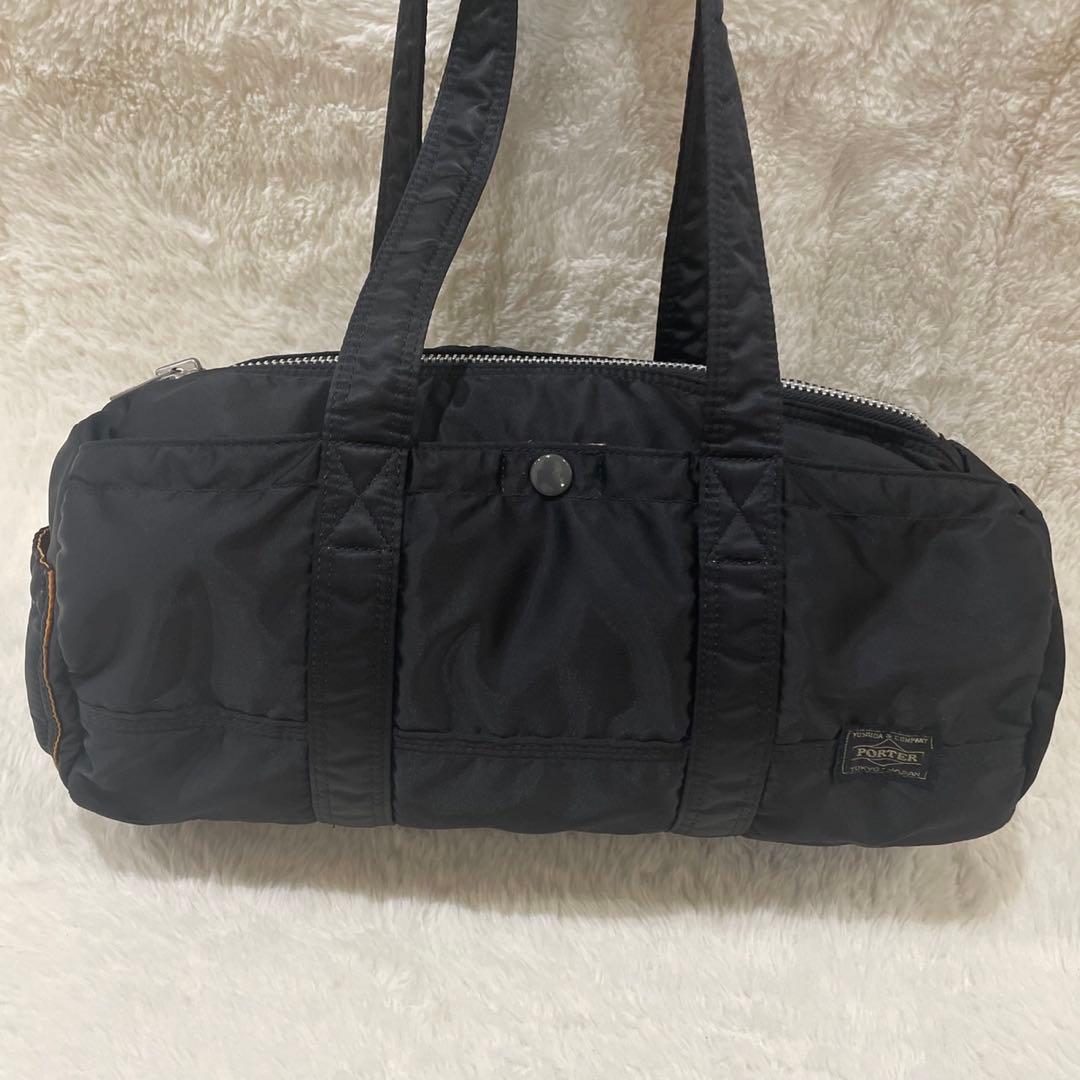 廃盤品　ポーター タンカー ミニボストンバッグ ミニドラム ミニダッフル黒
