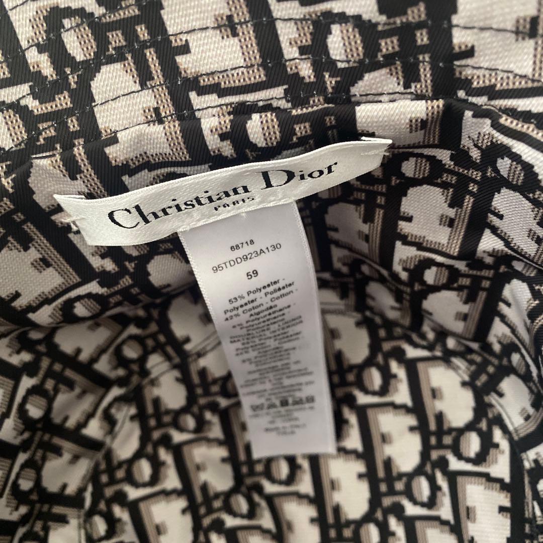 Dior Teddy-D リバーシブル ボブハット　黒　59