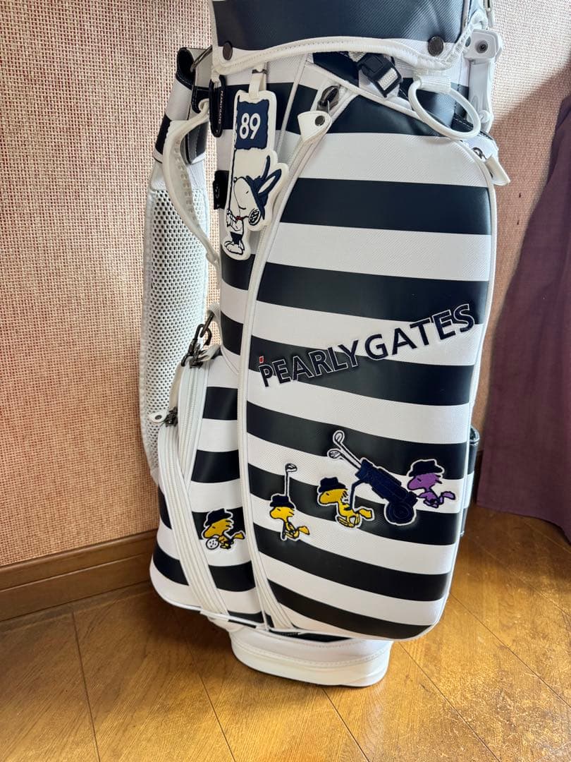 パーリーストライプキャディバッグ 89&ヘッドカバー3点