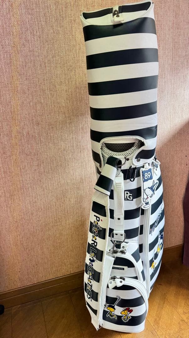 パーリーストライプキャディバッグ 89&ヘッドカバー3点