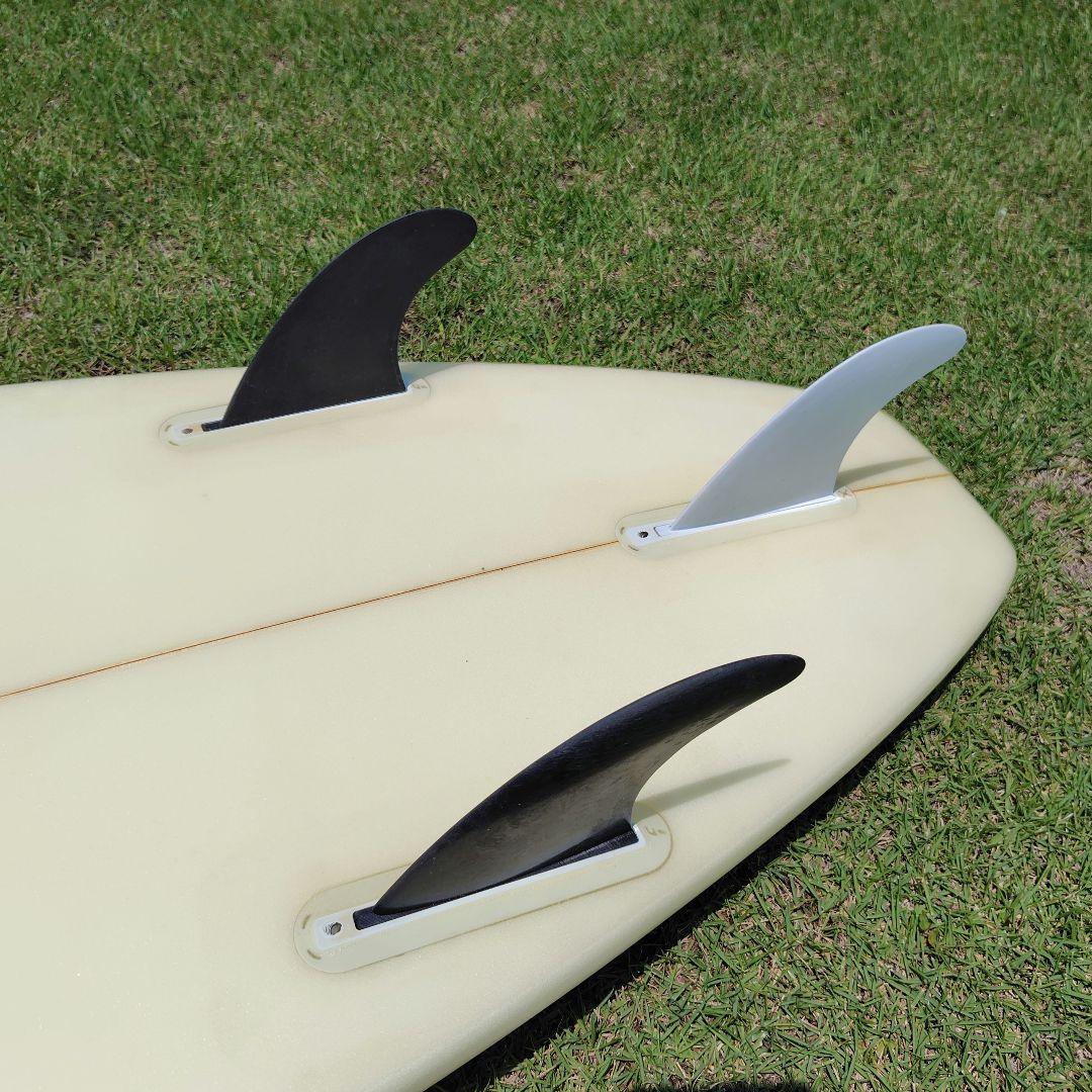 【たちつてと】ホワイト サーフボード デッキパッド付き　6.5