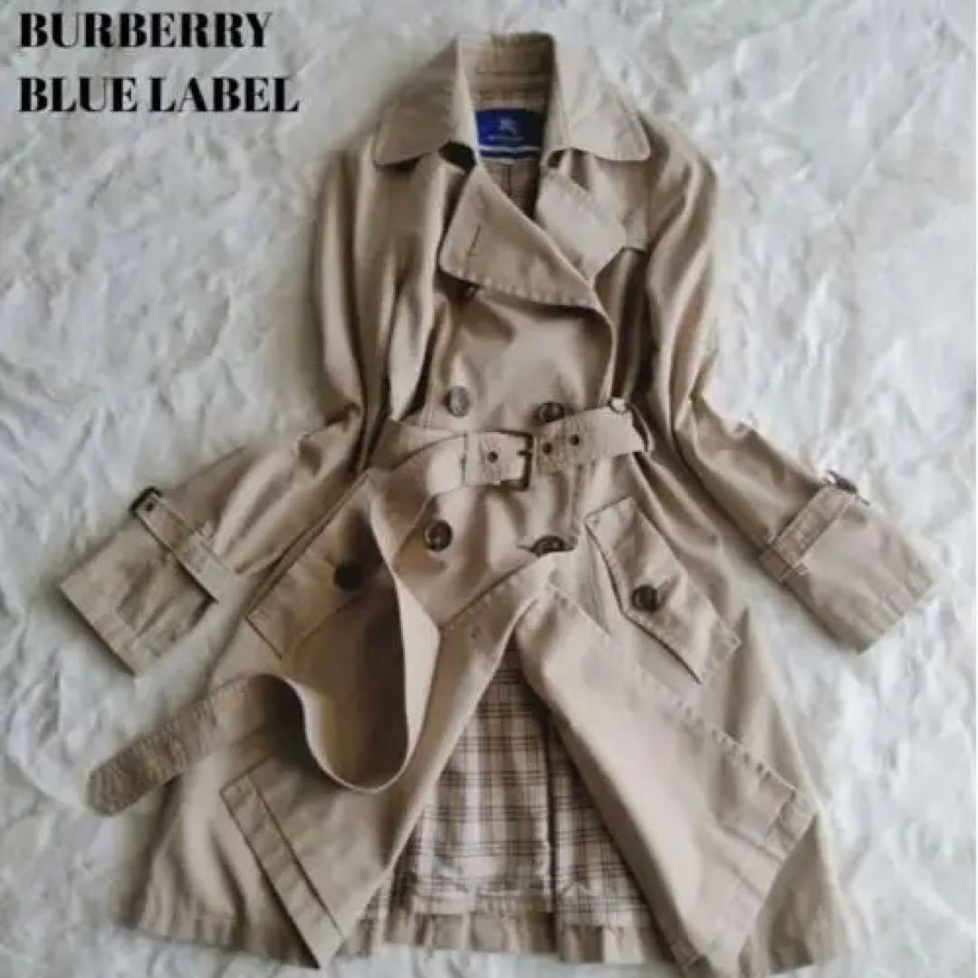 BURBERRY BLUE バーバリーブルーレーベル ベルト付きトレンチコート